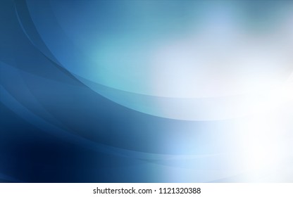 Light BLUE vector template with bent ribbons. Shining crooked illustration in marble style. A new texture for your  ad, booklets, leaflets.
