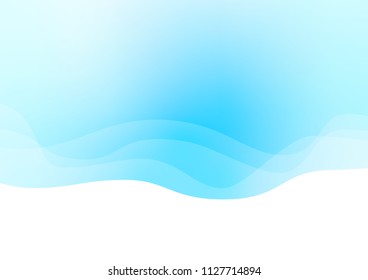 Light BLUE vector template with bent lines. Brand new colored illustration in marble style with gradient. New composition for your brand book.