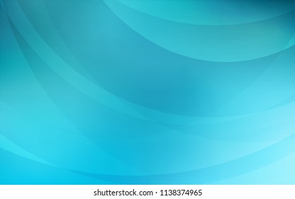 Light BLUE vector template with bent ribbons. Shining crooked illustration in marble style. Marble design for your web site.