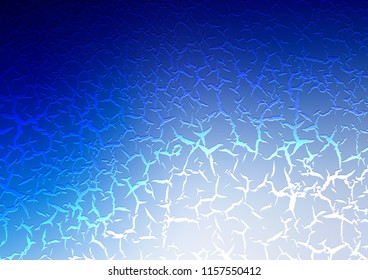 Light BLUE vector template with bent lines. Glitter abstract illustration with wry lines. A completely new template for your business design.