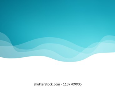Light BLUE vector template with bent lines. Creative geometric illustration in marble style with gradient. Textured wave pattern for backgrounds.