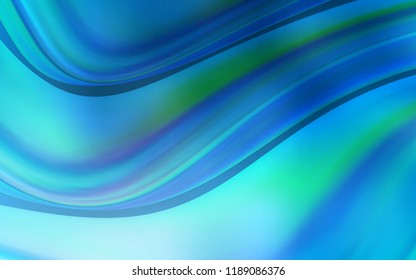 Light BLUE vector template with bent ribbons. Shining crooked illustration in marble style. Brand new design for your ads, poster, banner.