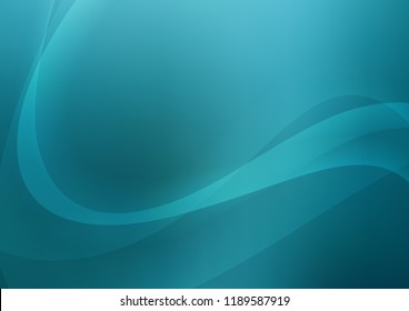 Light BLUE vector template with bent ribbons. Geometric illustration in marble style with gradient.  The elegant pattern for brand book.