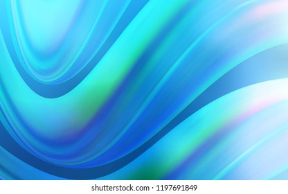 Light BLUE vector template with bent lines. A completely new color illustration in marble style. A completely new memphis design for your business.