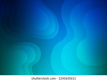 Light BLUE vector template with bent lines. Shining crooked illustration in marble style. A completely new marble design for your business.