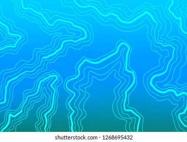 Light BLUE vector template with bent lines. Brand new colored illustration in marble style with gradient. The elegant pattern for brand book.