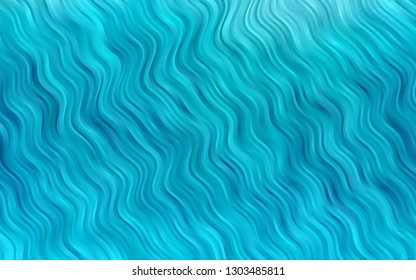 Light BLUE vector template with bent lines. A vague circumflex abstract illustration with gradient. Marble style for your business design.