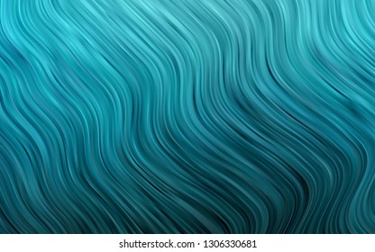 Light BLUE vector template with bent lines. Blurred geometric sample with gradient bubbles.  Marble design for your web site.