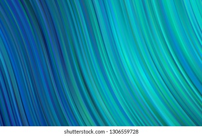 Light BLUE vector template with bent ribbons. Colorful abstract illustration with gradient lines. Textured wave pattern for backgrounds.