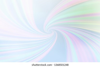 Light BLUE vector template with bent lines. Glitter abstract illustration with wry lines. Abstract style for your business design.