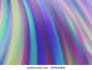 Light BLUE vector template with bent ribbons. A completely new color illustration in marble style. A completely new template for your business design.