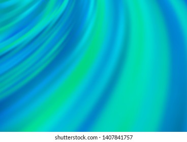 Light BLUE vector template with bent ribbons. Shining crooked illustration in marble style. Marble design for your web site.