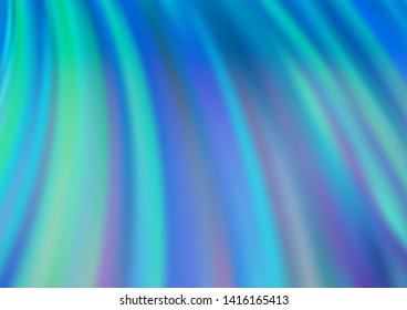 Light BLUE vector template with bent lines. An elegant bright illustration with gradient. A completely new marble design for your business.