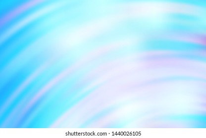 Light BLUE vector template with bent lines. An elegant bright illustration with gradient. Abstract style for your business design.