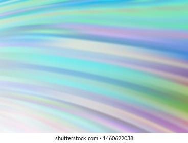Light BLUE vector template with bent lines. An elegant bright illustration with gradient. The template for cell phone backgrounds.