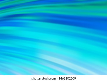 Light BLUE vector template with bent ribbons. Creative illustration in halftone marble style with gradient. Marble style for your business design.