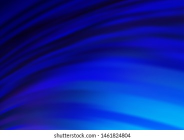 Light BLUE vector template with bent ribbons. Shining crooked illustration in marble style. A completely new template for your business design.