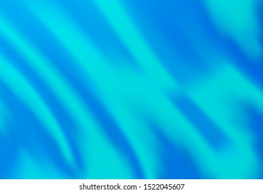 Light BLUE vector template with bent ribbons. Creative geometric illustration in marble style with gradient. A new texture for your  ad, booklets, leaflets.