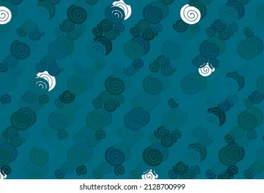 Light BLUE vector template with bent lines. Shining crooked illustration in marble style. A new texture for your  ad, booklets, leaflets.