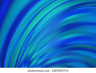 Light BLUE vector template with bent lines. A completely new color illustration in marble style. Pattern for your business design.