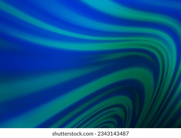 Light BLUE vector template with bent lines. An elegant bright illustration with gradient. A completely new template for your business design.