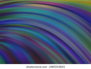 Light BLUE vector template with bent ribbons. Colorful illustration in abstract marble style with gradient. Brand new design for your ads, poster, banner.