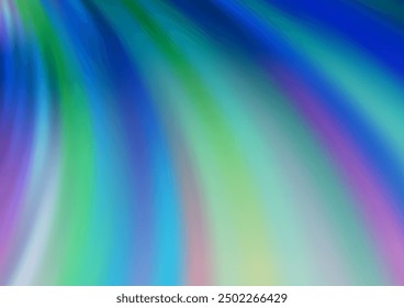 Light BLUE vector template with bent ribbons. Colorful abstract illustration with gradient lines. A completely new template for your business design.