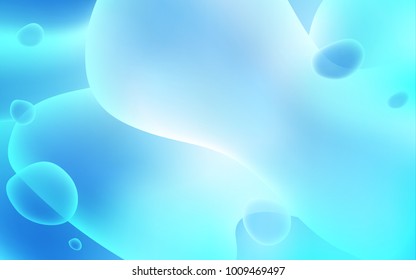 Light BLUE vector template with bubble shapes. Brand-new colored illustration in memphis style with gradient. A completely new memphis design for your business.