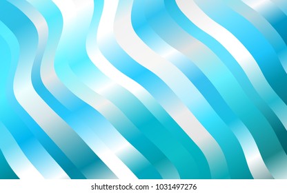 Light BLUE vector template with bubble shapes. Creative illustration in halftone marble style with gradient. Brand-new design for your ads, poster, banner.