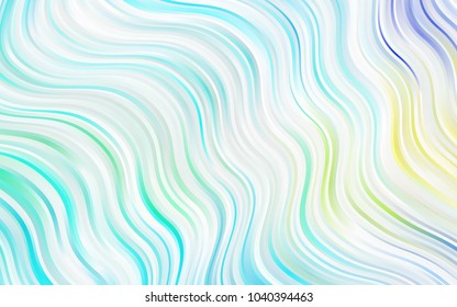 Light BLUE vector template with bubble shapes. Shining illustration, which consist of blurred lines, circles. Marble design for your web site.