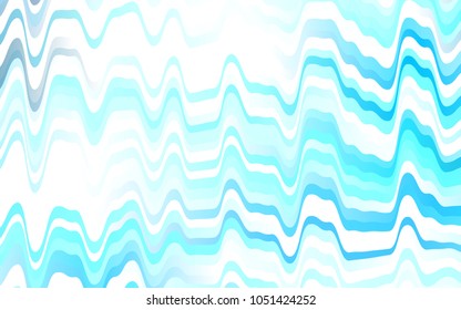 Light BLUE vector template with bubble shapes. Shining illustration, which consist of blurred lines, circles. New composition for your brand book.