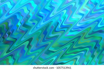 Light BLUE vector template with bubble shapes. Colorful abstract illustration with gradient lines. The template for cell phone backgrounds.