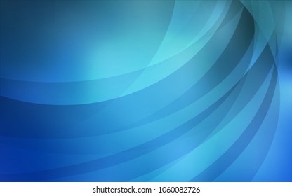 Light BLUE vector template with bubble shapes. An elegant bright illustration with gradient. The elegant pattern for brand book.