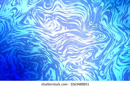 Light BLUE vector template with bubble shapes. Shining illustration, which consist of blurred lines, circles. The elegant pattern for brand book.