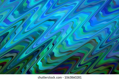 Light BLUE vector template with bubble shapes. Colorful abstract illustration with gradient lines. Marble style for your business design.
