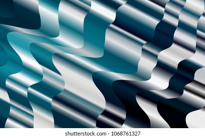 Light BLUE vector template with bubble shapes. Blurred geometric sample with gradient bubbles.  Pattern for your business design.