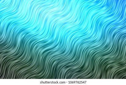 Light BLUE vector template with bubble shapes. A sample with blurred bubble shapes. A completely new marble design for your business.