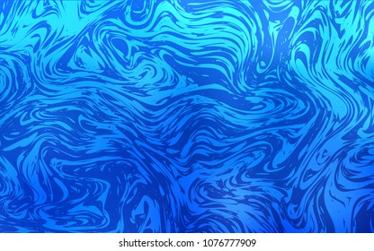 Light BLUE vector template with bubble shapes. Colorful illustration in abstract marble style with gradient. Brand-new design for your ads, poster, banner.