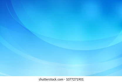 Light BLUE vector template with bubble shapes. A vague circumflex abstract illustration with gradient. The template for cell phone backgrounds.