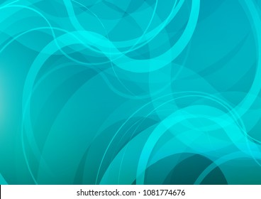 Light BLUE vector template with bubble shapes. A vague circumflex abstract illustration with gradient. Pattern for your business design.