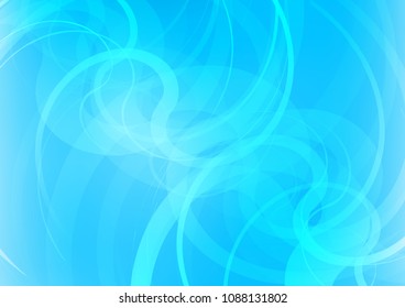 Light BLUE vector template with bubble shapes. Colorful abstract illustration with gradient lines. The best blurred design for your business.