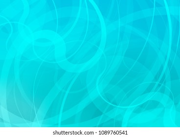 Light BLUE vector template with bubble shapes. Brand new colored illustration in marble style with gradient. The template for cell phone backgrounds.