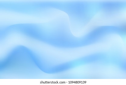 Light BLUE vector template with bubble shapes. Glitter abstract illustration with wry lines. Pattern for your business design.