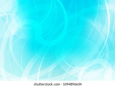 Light BLUE vector template with bubble shapes. Creative illustration in halftone marble style with gradient. The best blurred design for your business.