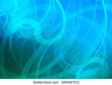 Light BLUE vector template with bubble shapes. A completely new color illustration in marble style. New composition for your brand book.