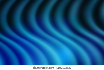 Light BLUE vector template with bubble shapes. Modern gradient abstract illustration with bandy lines. A new texture for your  ad, booklets, leaflets.