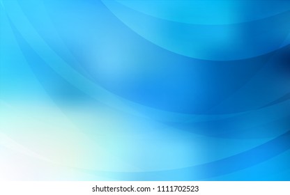 Light BLUE vector template with bubble shapes. A vague circumflex abstract illustration with gradient. A completely new template for your business design.