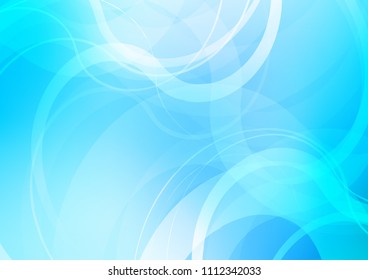 Light BLUE vector template with bubble shapes. Shining crooked illustration in marble style. The best blurred design for your business.