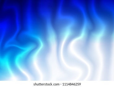 Light BLUE vector template with bubble shapes. Glitter abstract illustration with wry lines. The best blurred design for your business.