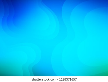 Light BLUE vector template with bubble shapes. Shining illustration, which consist of blurred lines, circles. Brand new design for your ads, poster, banner.
